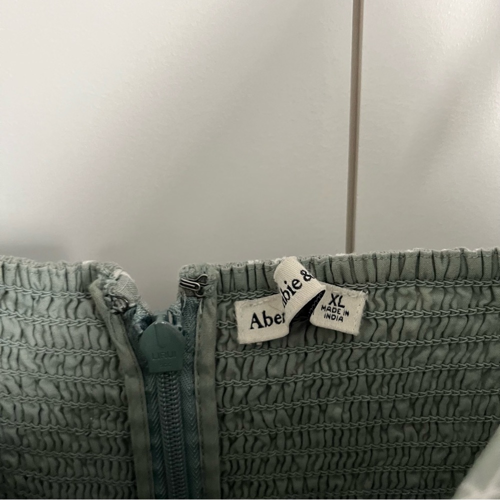 Abercrombie & Fitch Green Floral Mini Dress - Picture 2 of 3